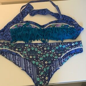 Maaji Blue and Teal Bikini Set